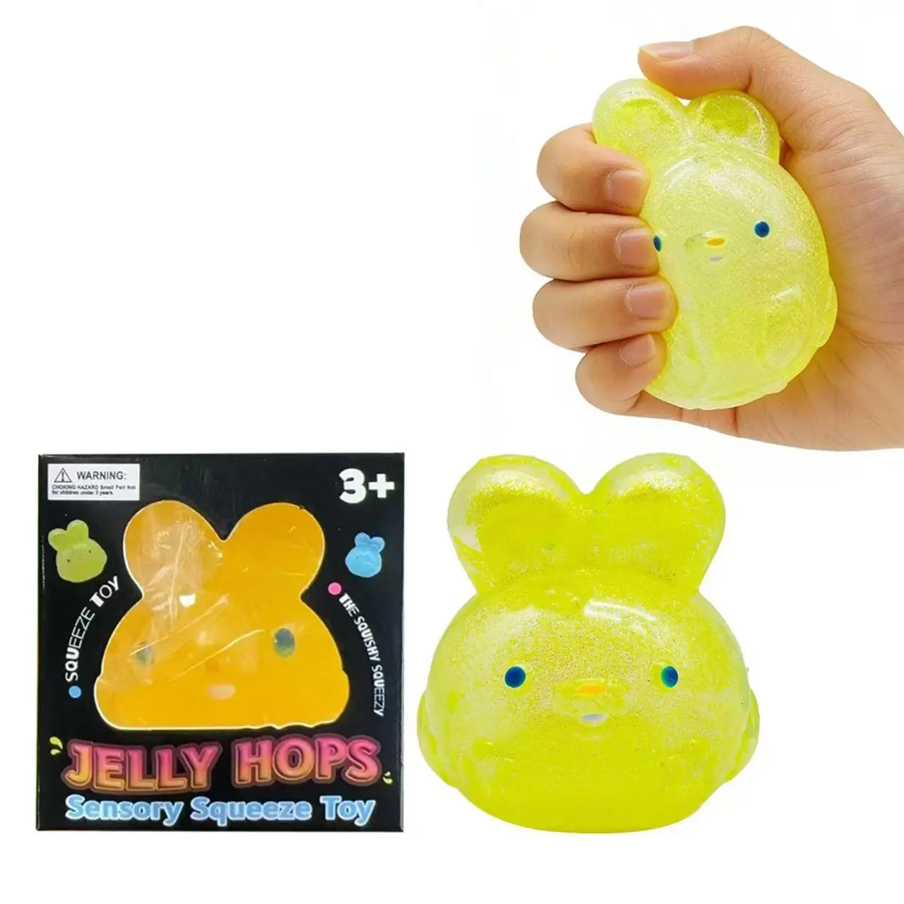 Needoh Squishy Stress Ball Bunny Maltose Fidget Toy Blue Pink Purple Same Style As Rosie Chinese Brand Decompression Gift