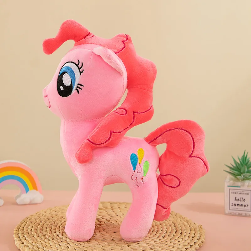 MINISO Kawaii liegendes Einhorn-Plüschtier, gefüllt, weich, niedlich, weiß, rosa, Pferd, Beschwichtigungspuppe, Spielzeug für Kinder, Mädchen, Geburtstagsgeschenk, Neu