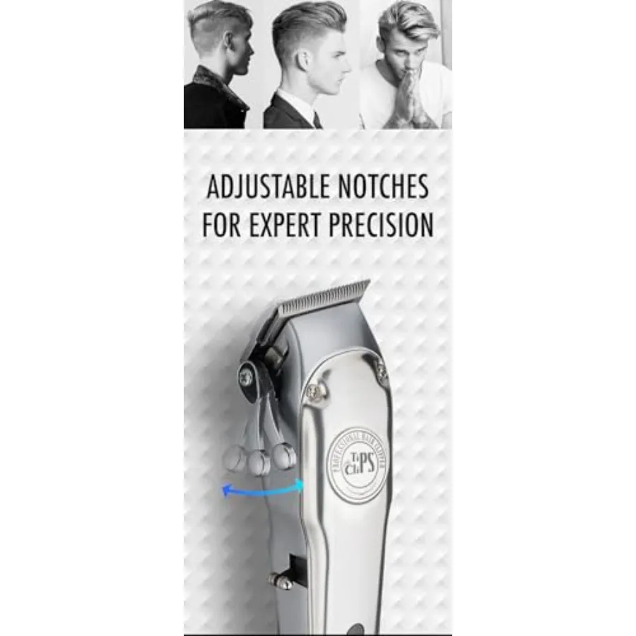 ماكينة قص الشعر اللاسلكية للرجال - ماكينة حلاقة كهربائية احترافية مع مجموعة أدوات العناية المكونة من 13 قطعة - شفرات من الفولاذ المقاوم للصدأ باللون الأسود