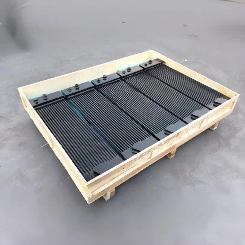 Press Component Cooler, Fin Type Plate Oil Cooler for Air Compressor & Hydraulic System, Industrial Heat Exchanger
