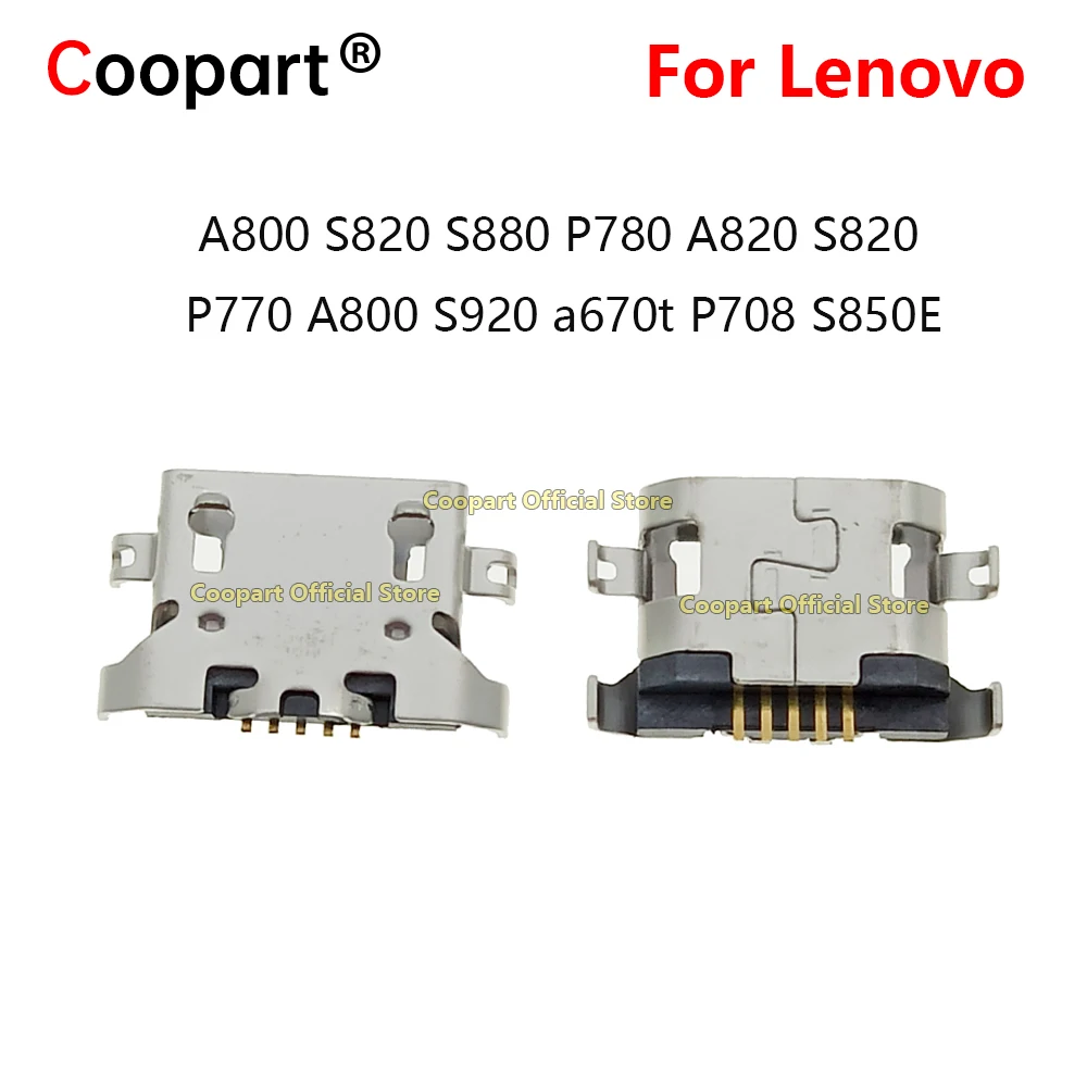 5-100Pcs 5pin Micro USB connector charge Socket jack For Lenovo A800 S820 S880 P780 A820 S820 P770 A800 S920 a670t P708 S850E