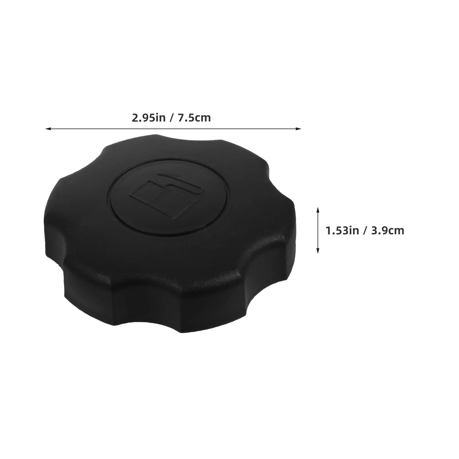 BUTIFULSIC 2-teiliger Generatortankdeckel für Mäher, Fahrzeug, Auto, PP, Schwarz