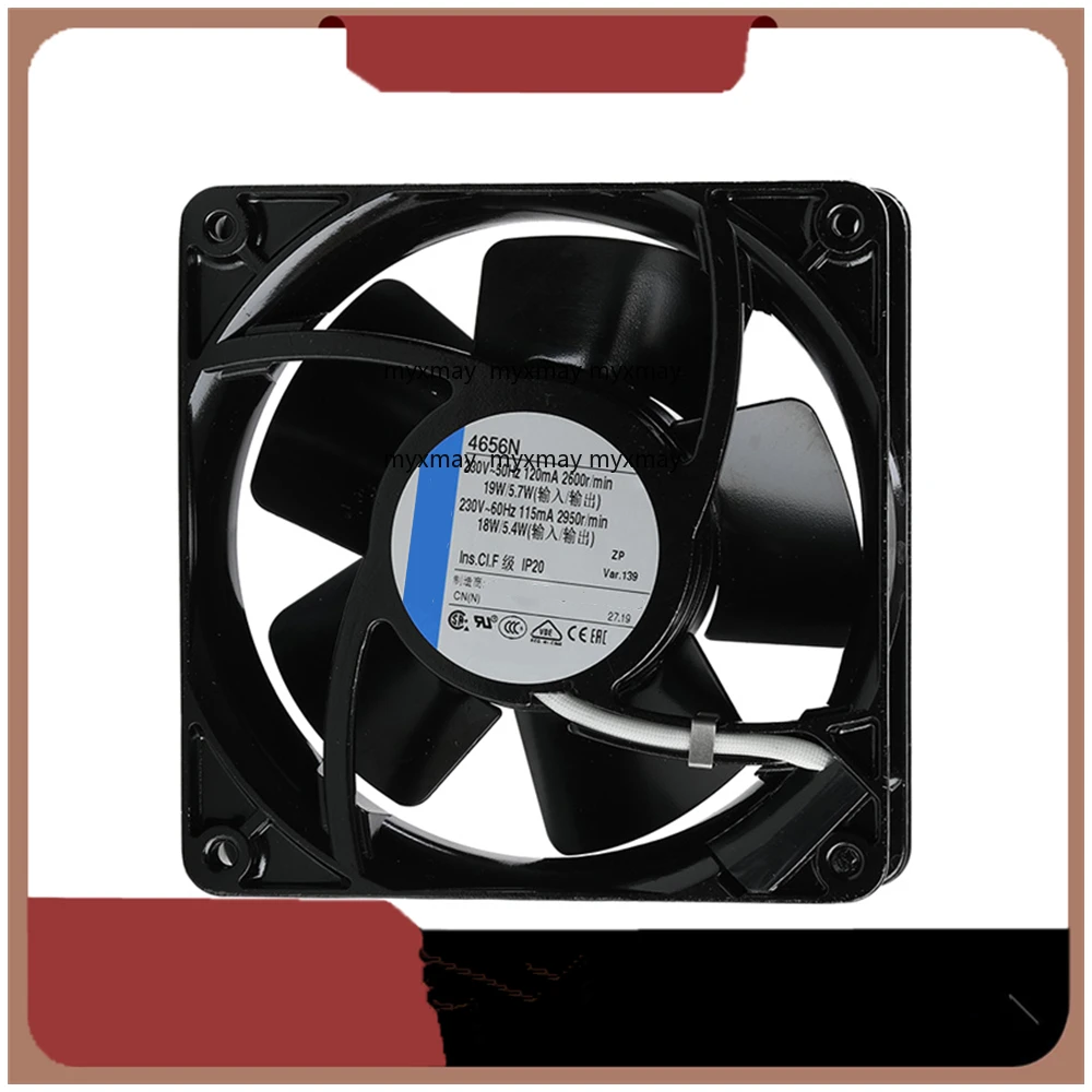

Cooling Fan 4656N 230V 19/18W 12038 120X120X38mm 2PIN Tab terminals