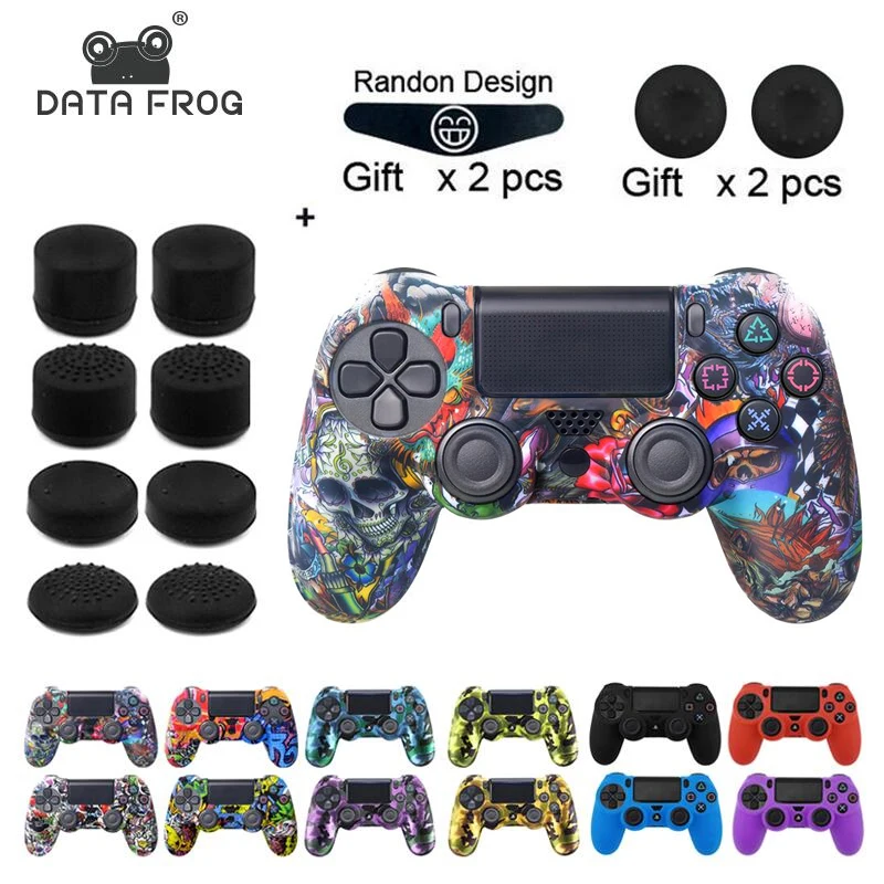 Data Frog Soft Cover For Playstation 4 PS4 Pro Slim Silicone Case Protection Skin For Ps4 Accessories