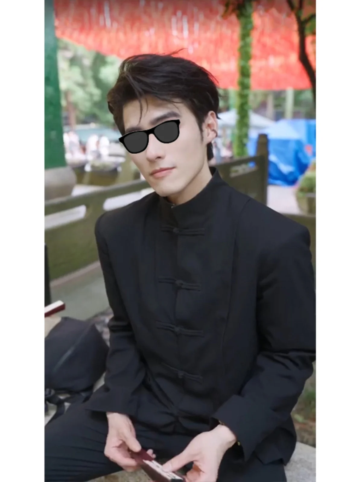 Early Autumn Chinese Style Pad Shoulder Suit Jacket Men's Engagement Ceremony Clothing Casual Western Style Wedding Dress