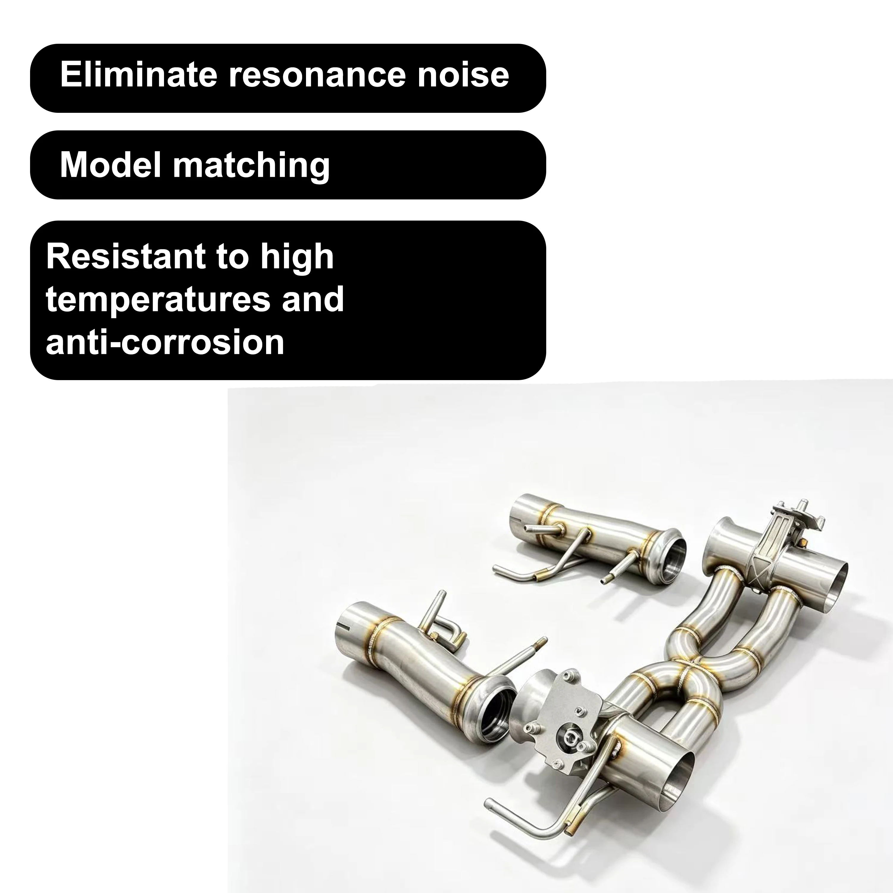 Rytan Performance Valvetronic Auspuffanlage mit Ventilen aus 304 Edelstahl, Catback und Downpipe für Ferrari SF90 Frontrohr – Detail 6