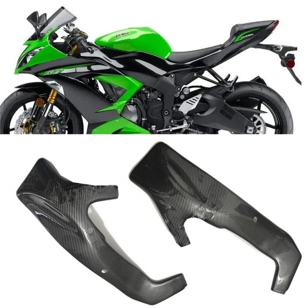 Motorcycle Parts For Kawasaki ZX6R Fairing Side Panel Frame Cover Guard Protector ZX 6R 636 ZX636 ZX-6R 2020 2019 09-2018 Carbon