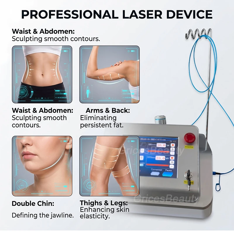 Bare Optical Laser Machine SMA905 Connector 1470nm 980nm Diode Laser Therapy Device 40W Professional Fiber Laser Equipment