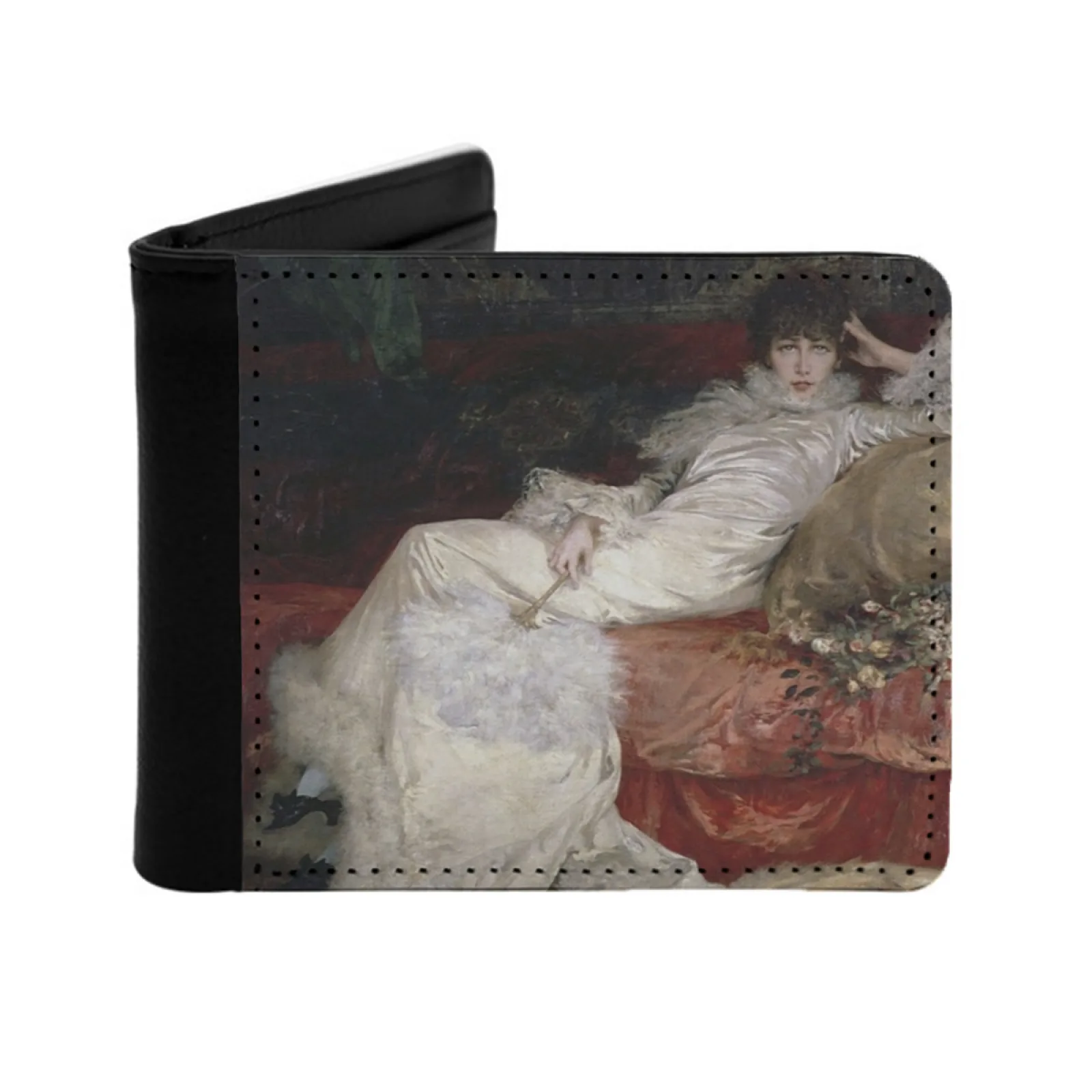 

Georges Jules Clairin Sarah Bernhardt 1844 1988, мужской кошелек из искусственной кожи, многофункциональный кошелек для кредитных карт, античный