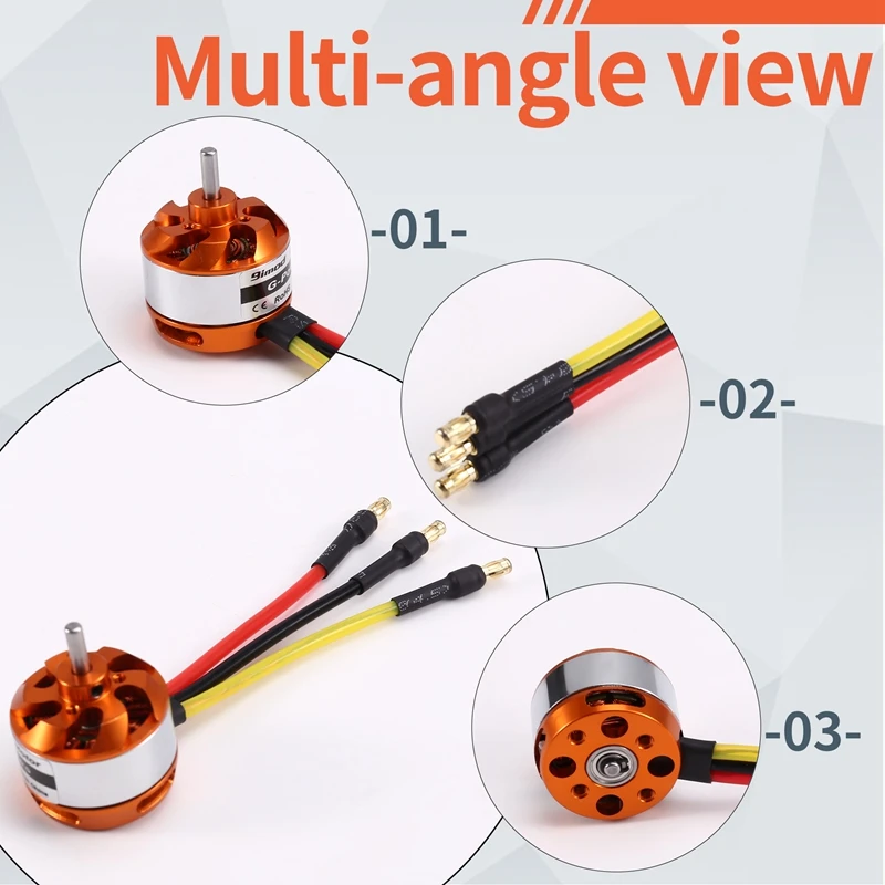 

D2822 Brushless Motor Brushless Outer Rotor Motor 1800KVJAS