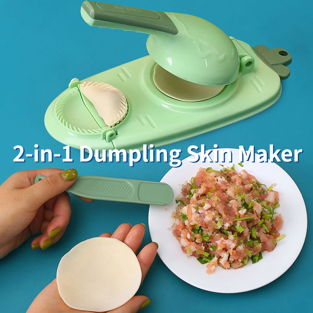 2 in 1 Press Dumpling Wrapper Artifact Dumpling Crust Tool DIY Dumpling Maker Household Manual Press Dumpling Pastry Maker