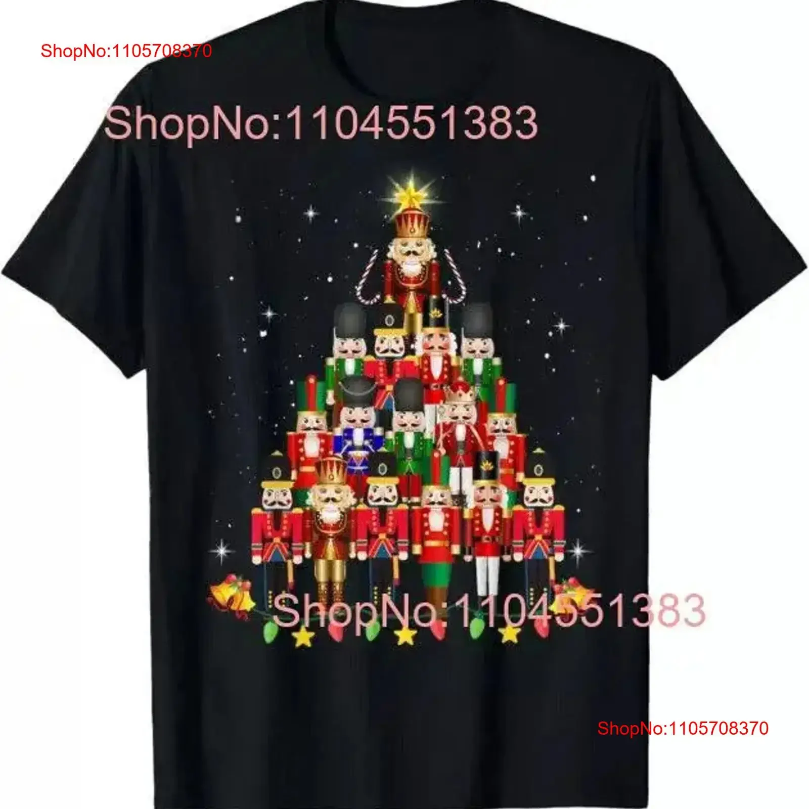 Funny Nutcracker Christmas Tree 2024 for T Shirt vintage Washed Versatile Casual Top For Everyday Wear streetwear Stretched