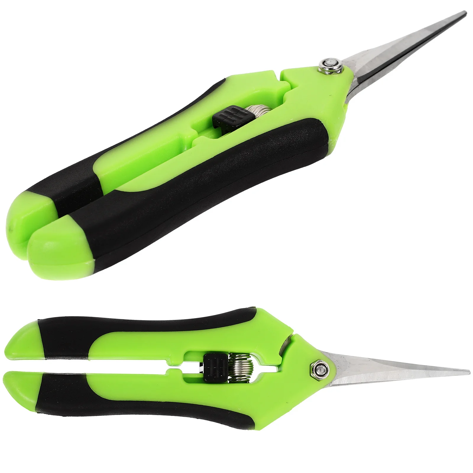 2 Stück Gartenschere, Edelstahlklingen, Kunststoffgriff, tragbares professionelles Gartengerät für Zweige, Hecken