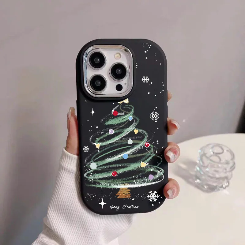 حافظة لهاتف هواوي نوفا 10 7 9 SE P30 Pro Honor 50 غطاء شجرة عيد ميلاد سعيد هدية طلاء السيليكون عدسة معدنية Fundas الكورية #6