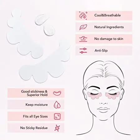 Lash Extension Eye Stickers Hydrogel Cloud Shape Patches Grafting Under Eye Pads Eyelashes Extension Lashes Make Up Tools