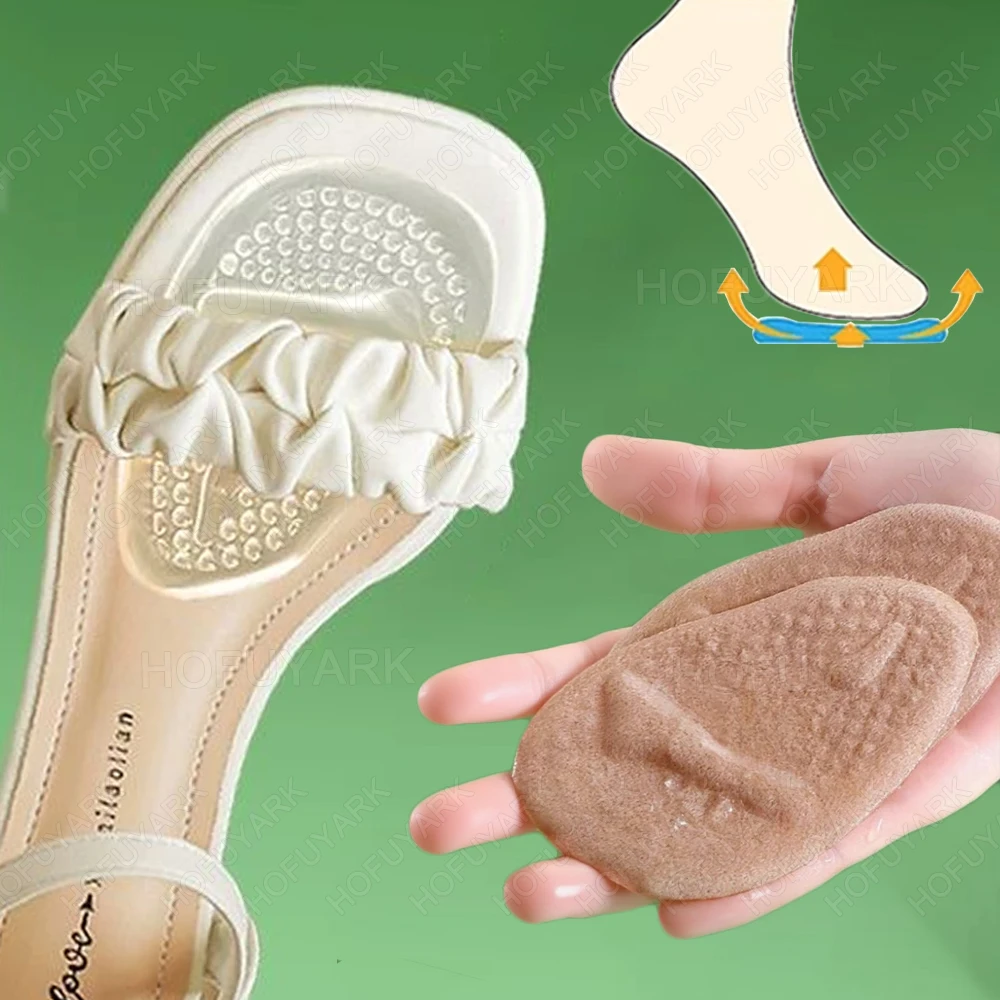 Silicone Metatarsal Foot Pads for Shoes Non-slip Gel Forefoot Pads Woman High Heels Sandals Pain Relief Insoles All-Day Wear