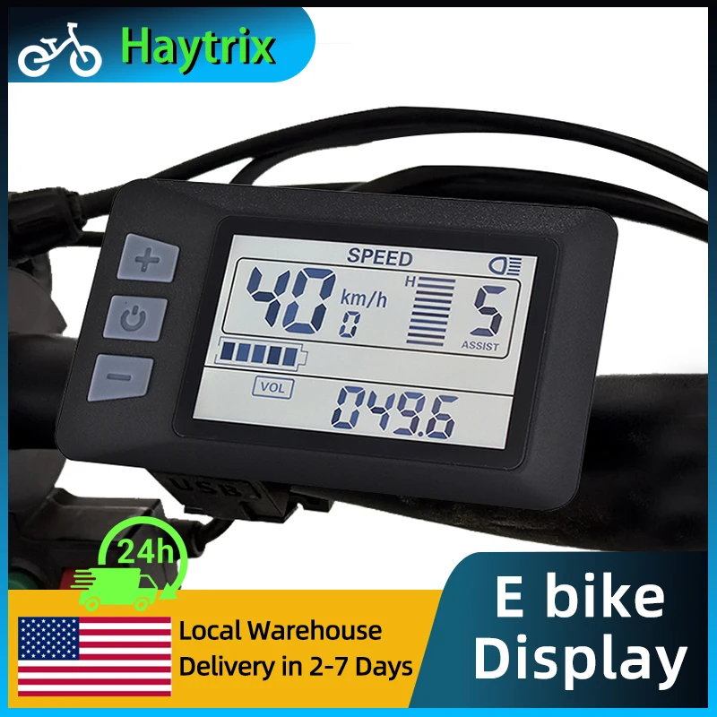 

[Haytrix-US] EBike Дисплей ЖК-экран Спидометр для велосипедного компьютера Fatbike Scherm и аксессуары для скутера
