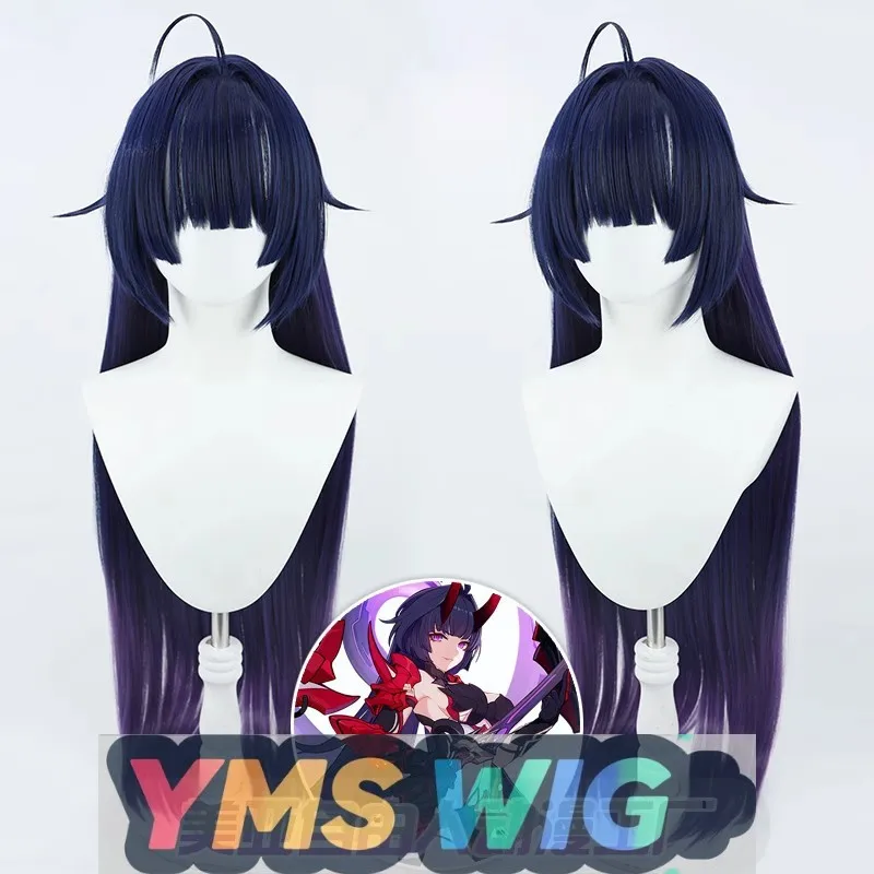 

[YMS WIG] Honkai Impact 3rd Thunder Queen Hundred Ghosts Sky Sunset Thunder Law Man Cos Wig Simulation Scalp