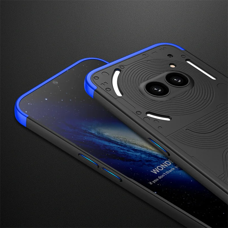 Nothing Phone 2A A142 Case 3 In 1 Hard PC Protection Matte Shockproof Back Cover Phone Case for Nothing Phone 2A Phone2A 5G A142