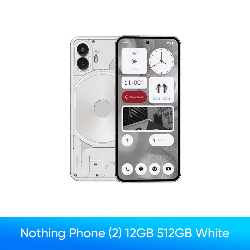 100% Original Nothing Phone 2 Global Version 6.7” Flexible OLED