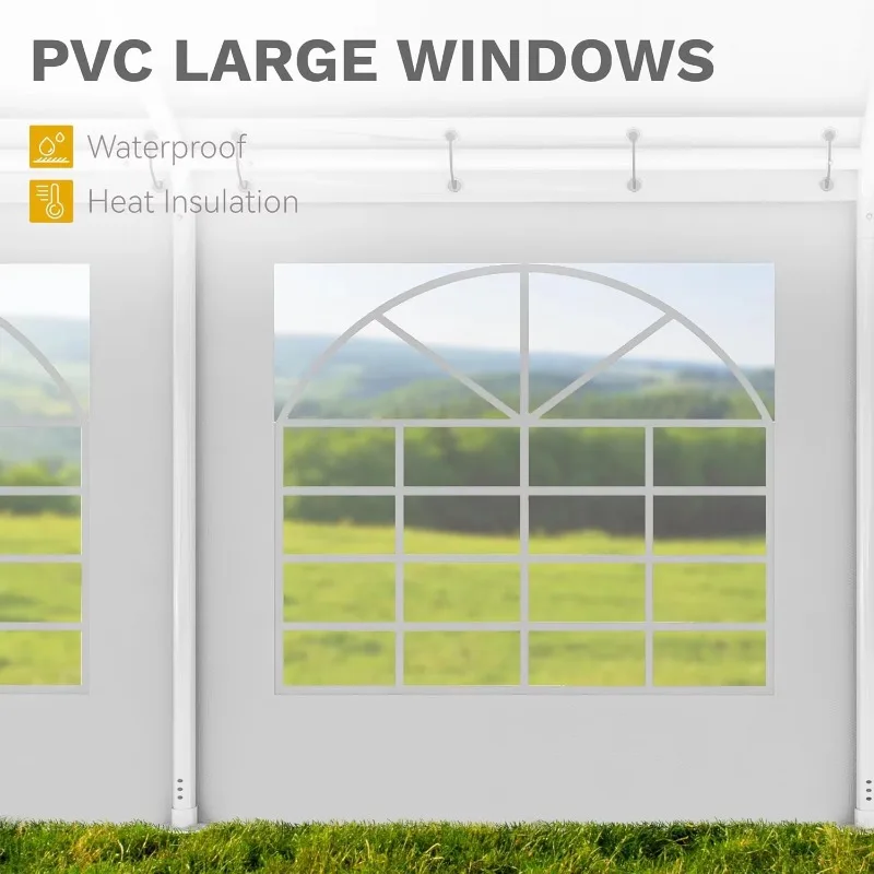 Tenda da esterno per matrimoni, feste, eventi, banchetti, grande, resistente, 5 * 10 m