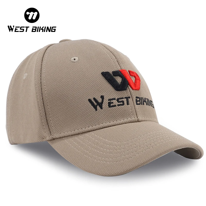 WEST BIKING Spring Summer Base Ball Caps Widen Sun Visor Brim Embroidery Letter Tennis Caps Outdoor Hiking 5 Colors Unisex Hat