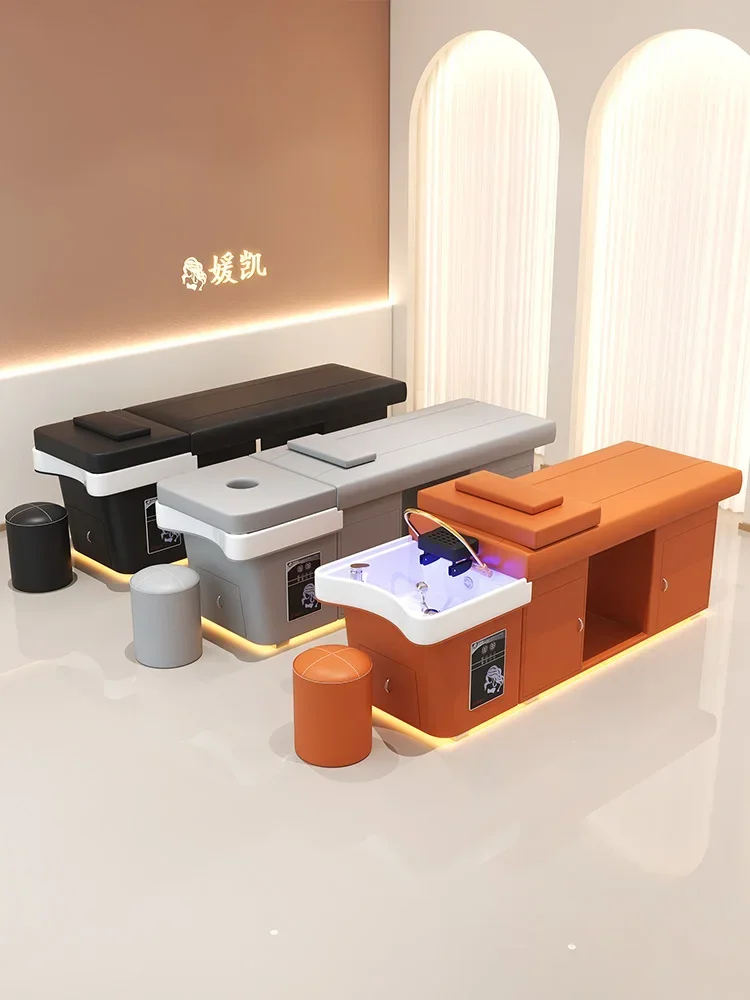 سرير شامبو لتدليك الرأس، تبخير لتدوير المياه في صالونات الشعر مع إضاءة LED، سخان مياه لسرير شامبو عالي الجودة #3