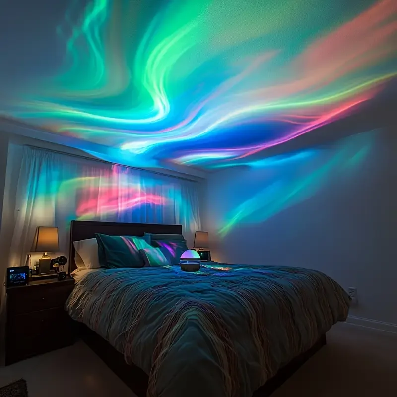 LED galaxie projecteur lumière colorée galaxie ciel projecteur chambre veilleuse enfants chambre décoration fête de noël décoration