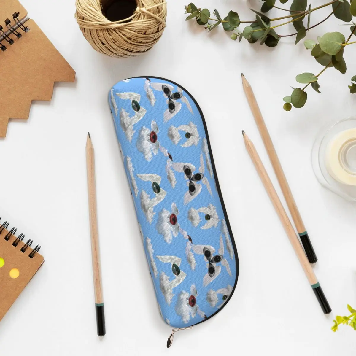 

Etheyereal WeirdcoreDreamcore синий пенал пенал для хранения канцелярских принадлежностей большой емкости коробка для ручек карандаш Ba