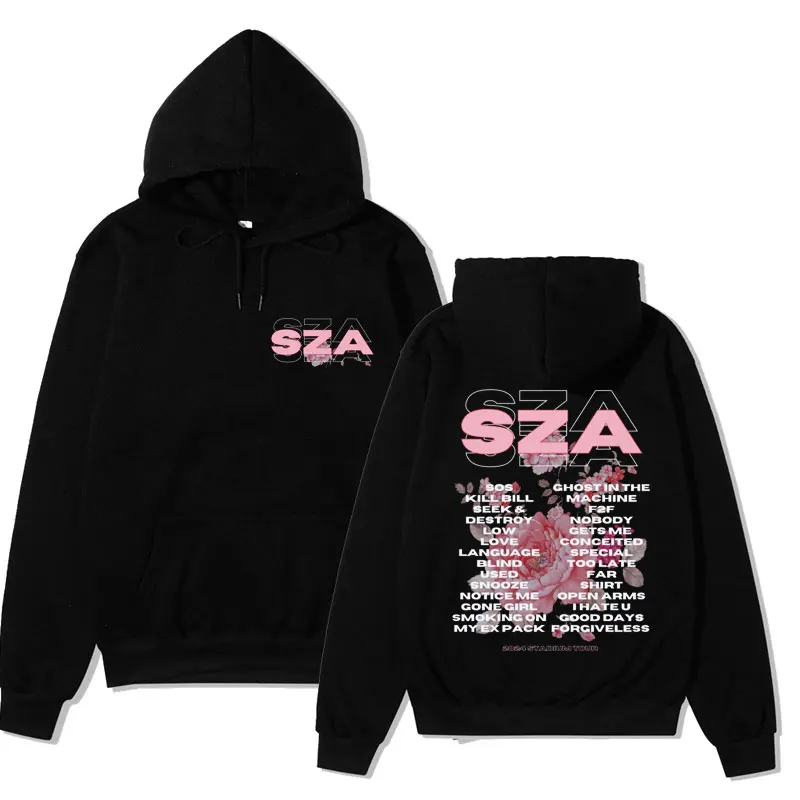 

SZA Australia Tour Fashion Oversized Hoodie Men Women's Spring Fleece Harajuku Sweatshirts Oversized Streetwear Hoodies Pullover