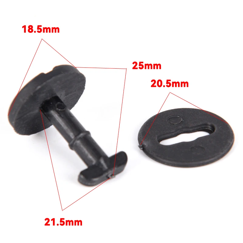 10Pcs Floor Carpet Mat Clips Twist Lock With Washers Automobile Replace Fasteners For BMW 3 5 7 Series E38 E39 E60 E65 E36 E46