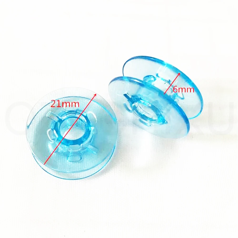 10PCS Sewing Parts Plastic Bobbins For Pfaff Home Sewing Machines Accessories #9033p (Blue Color)