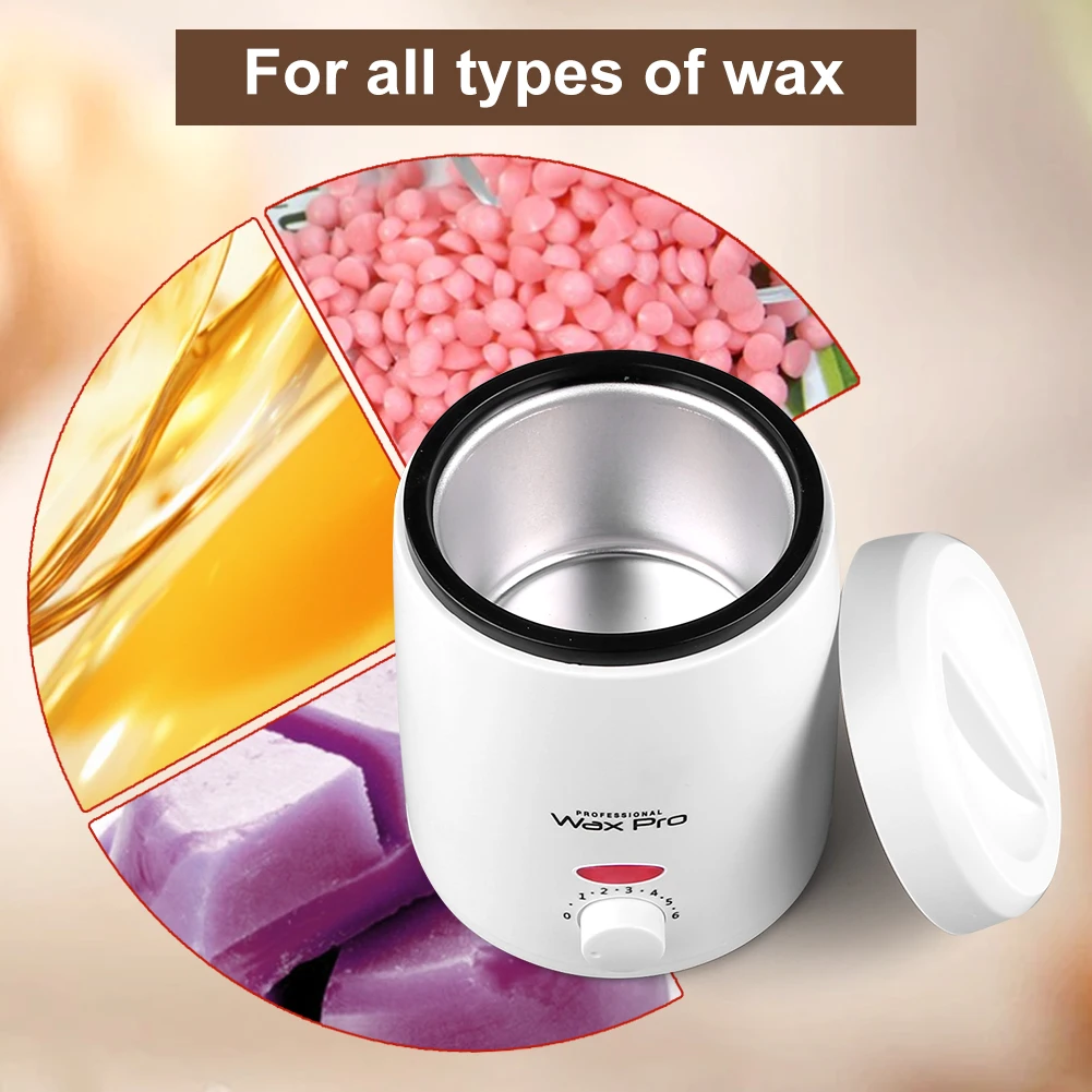 Wax Heater Machine Hair Removal Wax Melting Machine 200ml Epilator Wax Beads Heater Adjustable Temperature for Hair Removal