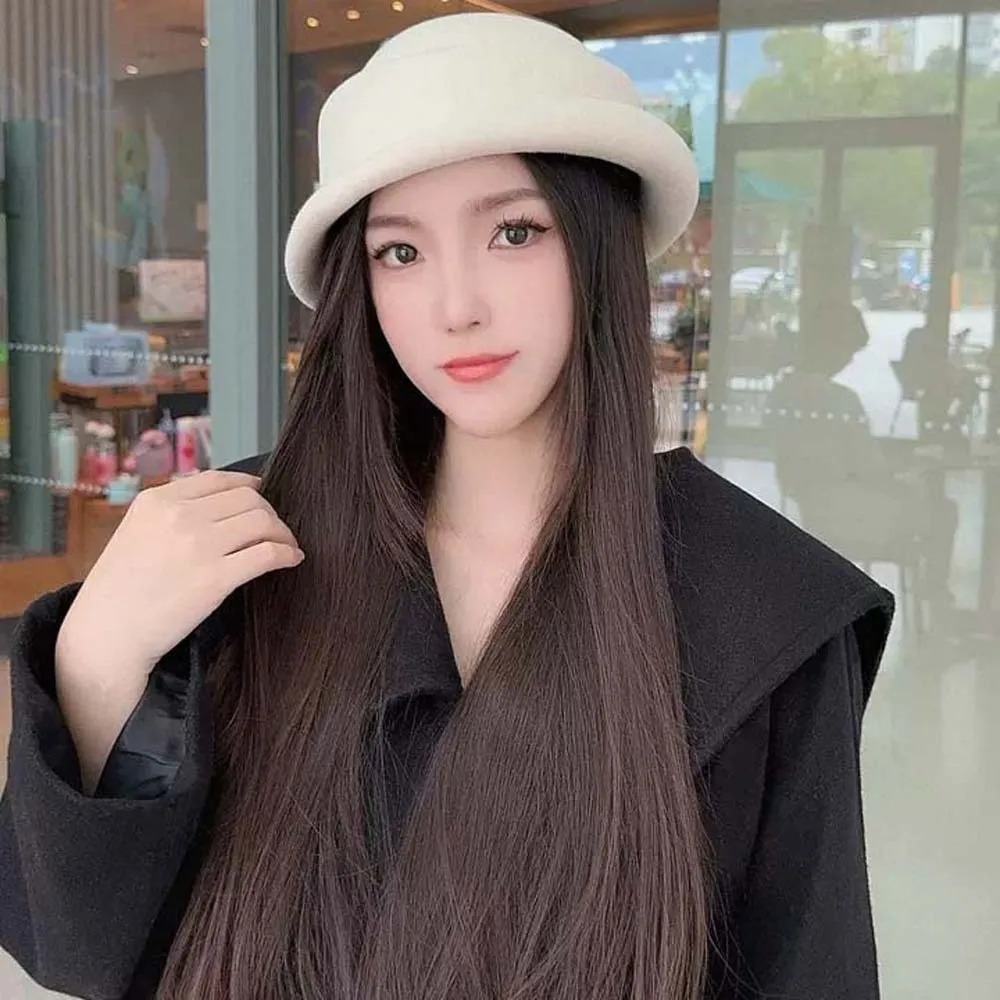 Живое шоу, винтажная шерстяная кепка с закатанными краями, берет, универсальный британский цилиндр, теплая шерстяная официальная шляпа в стиле ретро, выступления