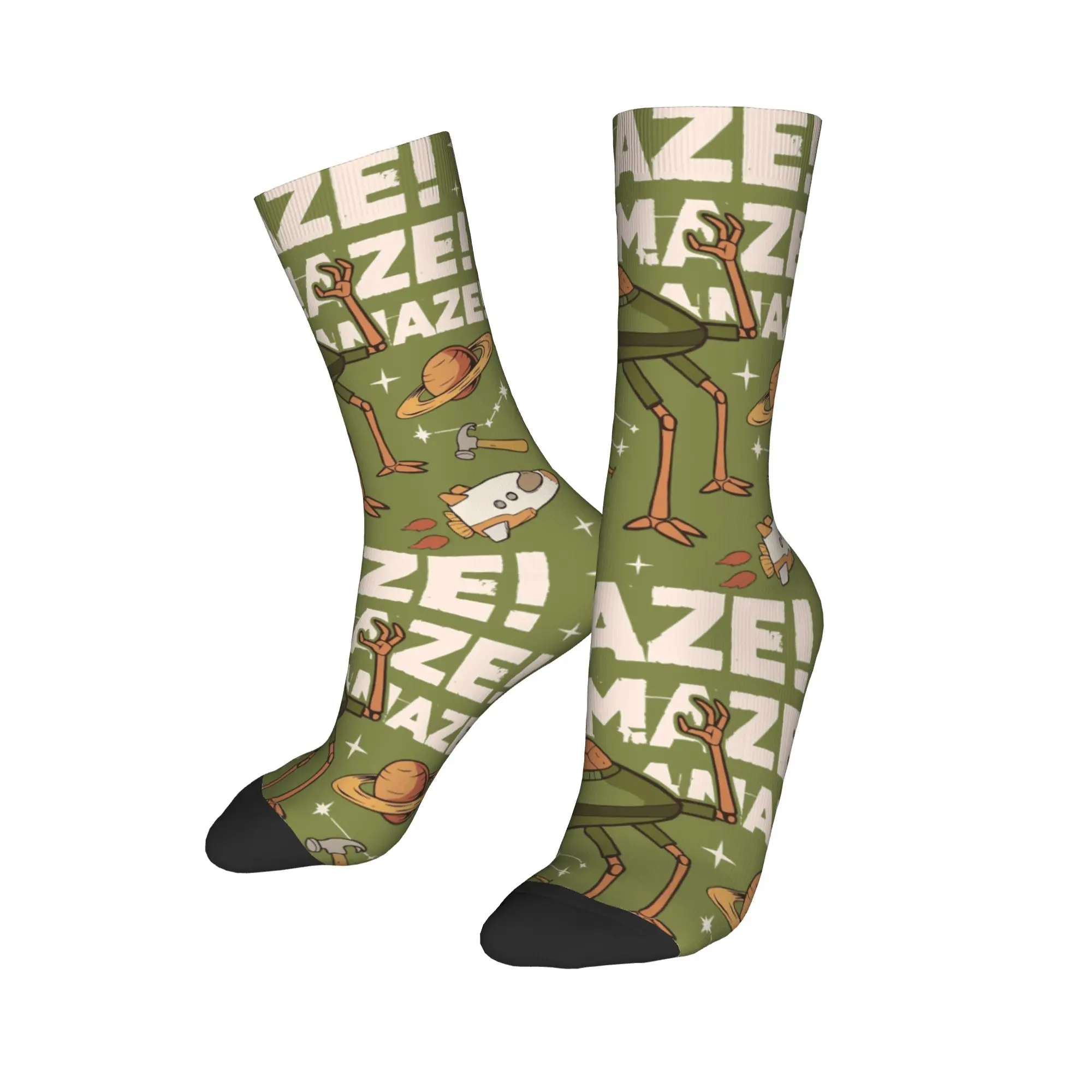 Autumn Winter Cool Women Men Rocky Amaze Amaze Amaze Project Hail Mary Movie Socks  Sweat Absorbing Basketball Socks