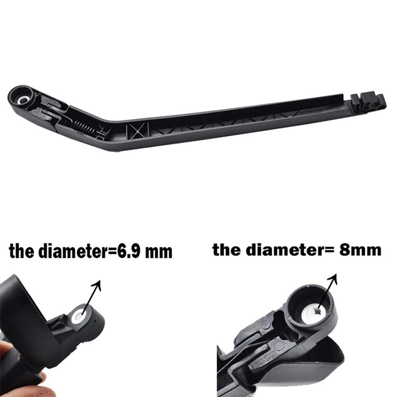 Car Wiper Arm Rear Windscreen Wiper Blade Arm Set/Fit For -Toyota Corolla Hatchback/E12 2002 2003 2004 2005 2006 2007