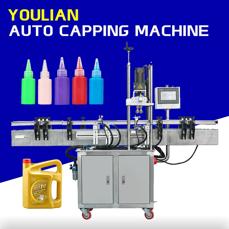 CDX-1 Screw Cap Sealer Automatic Linear Spray Cap Locking Multifunction Shampoo Body Wash Bottle Capping Machine