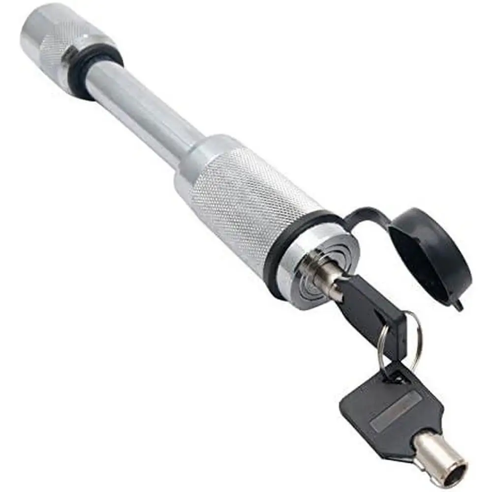 

Замок-пин для прицепа 5/8 дюйма с 2 ключами, усиленный, с резиновым сердечником ключа, универсальный для прицепов, грузовиков, фургонов