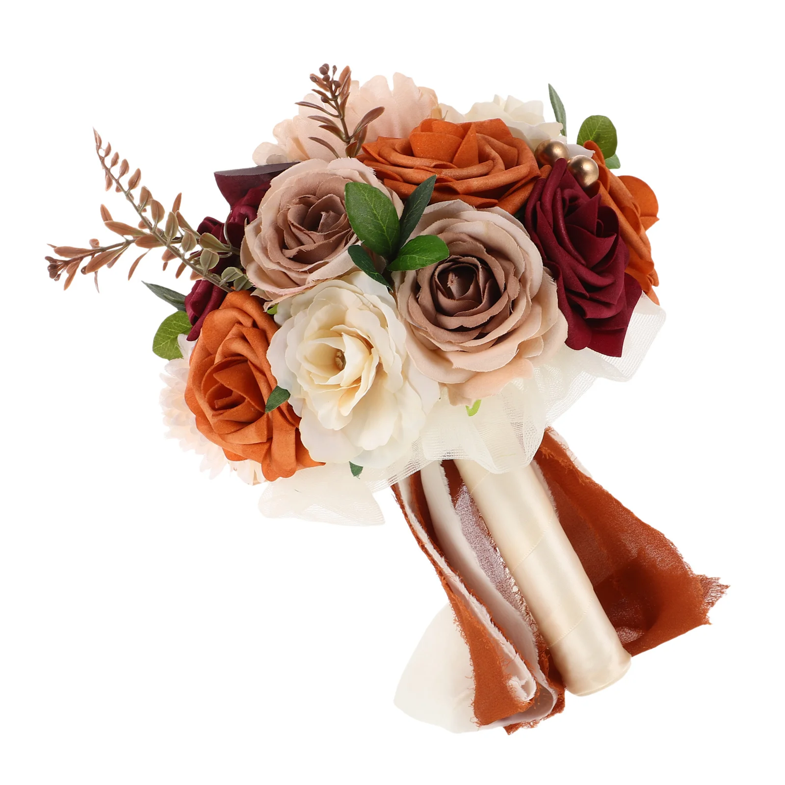 

Bridal Bouquet Artificial Rose Flower Arrangements For Wedding Bride Bridesmaid Ceremony Anniversary Decor Simulated Floral