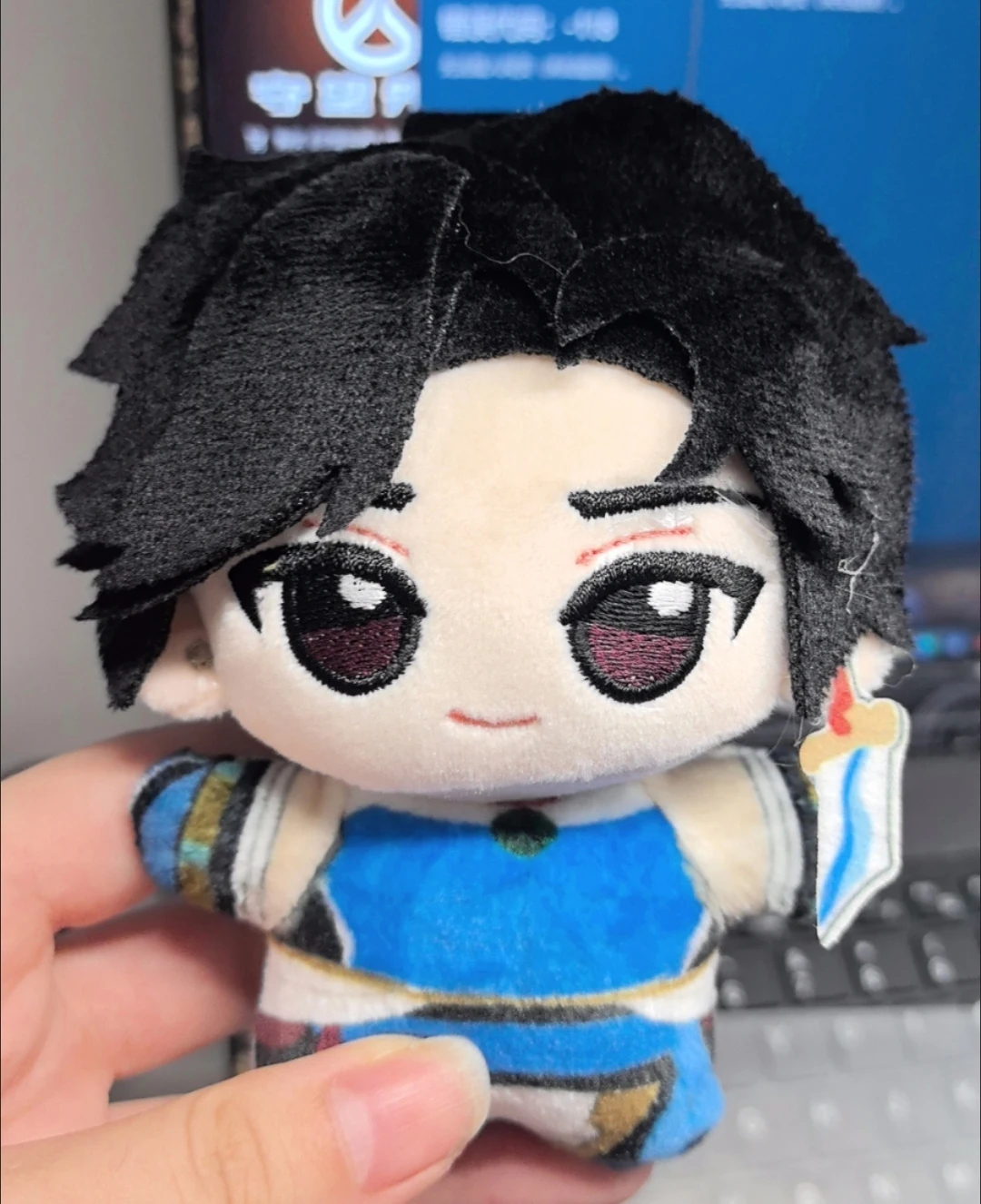 

Плюшевая игрушка Wuyang из Overwatch, 10 см, аниме-фигурка, косплей, хлопковая мягкая кукла, игрушка-подвеска, брелок, подарок на день рождения/Рождество