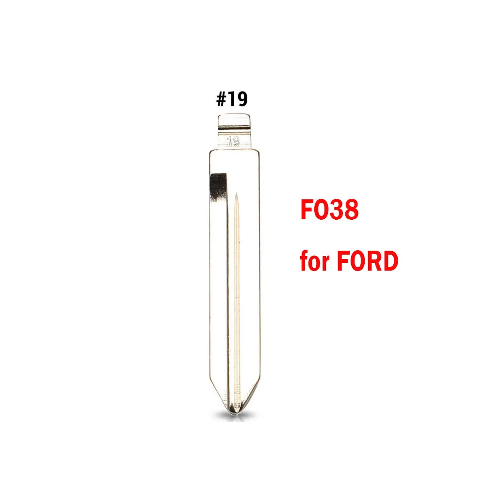 10 pz/lotto metallo Uncut Flip Key Blank HU101 FO21 FO38 KD Remote Car Key Blade per Ford Fusion Focus Mondeo Land Rover Jaguar