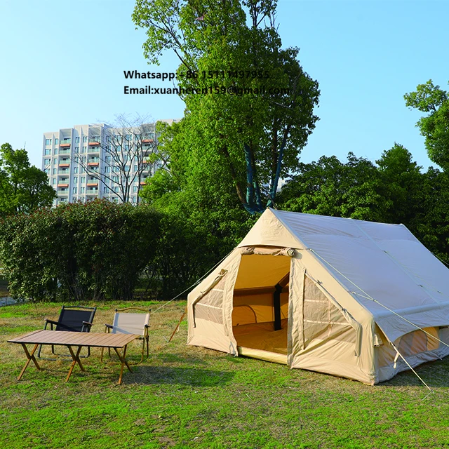 Inflatable Tent, Exquisite House Type Camping Room, Multi-person Rainproof Camping, Camping-free, Quick Open Portable