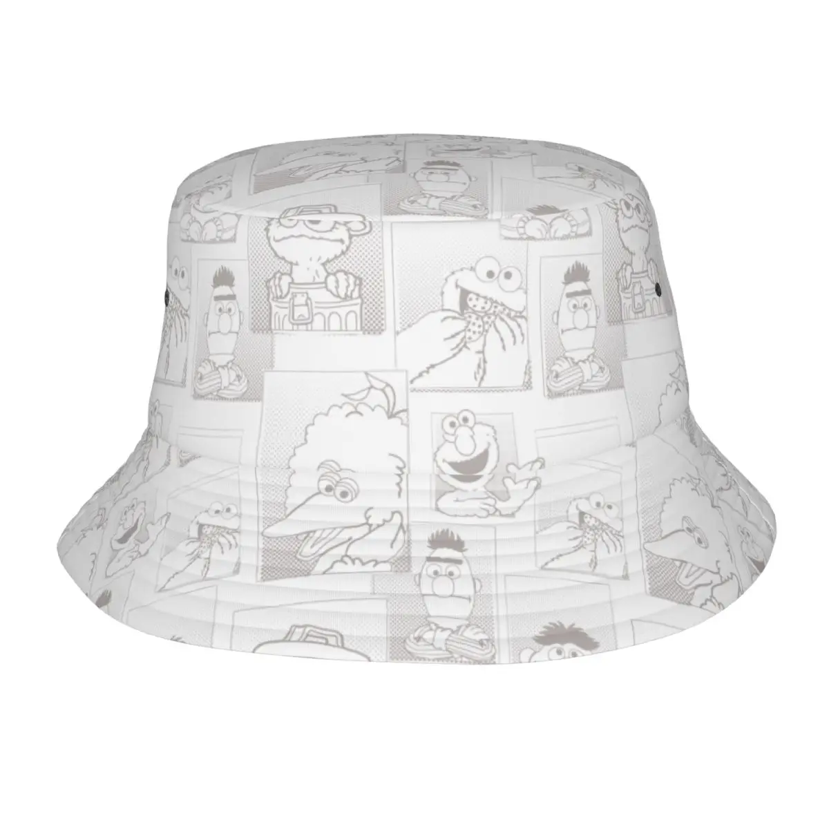 Summer Beach Vacation Getaway Headwear Cute-S-Cookied-S-Monstered Bucket Hat Street Unisex Sun Hat Bob Fishing Caps Vacation