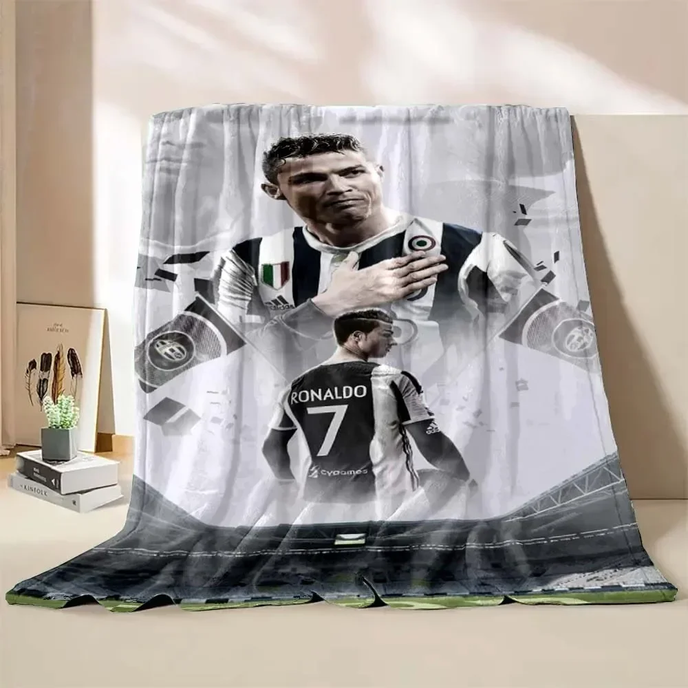 CR7 Ronaldo Flannel Blanket Fashion Portable Home Travel Camping Sofa Picnic Blanket