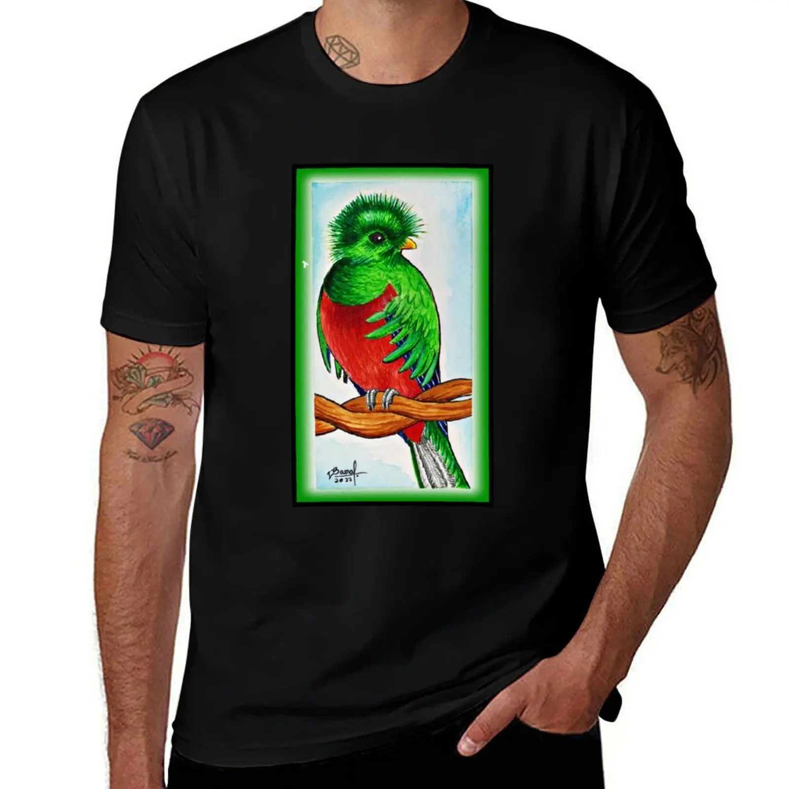 

the quetzal T-Shirt croswit shirt man kawaii clothes new edition men clothing