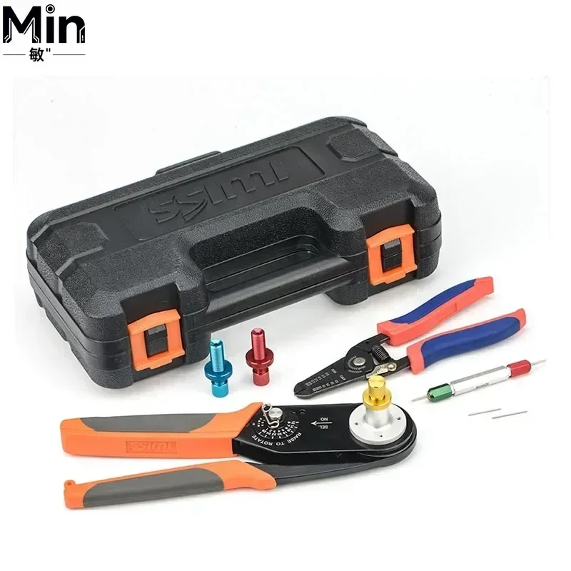 HD2612 Aviation Terminal Crimping Pliers M22520/1-01 Four-point 8-impression Crimp Tool 26-12AWG 0.12-3.33mm²