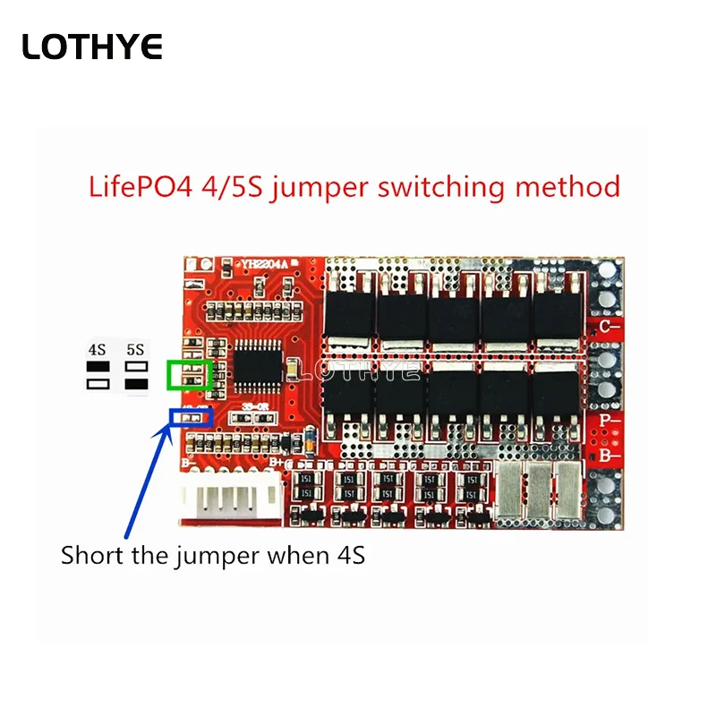 3S 4S 5S 50A BMS Board / 55A 3.7V Lithium Battery Protection Board / 3.2V Iron Phosphate / LiFePO4 Battery BMS Board with Balance