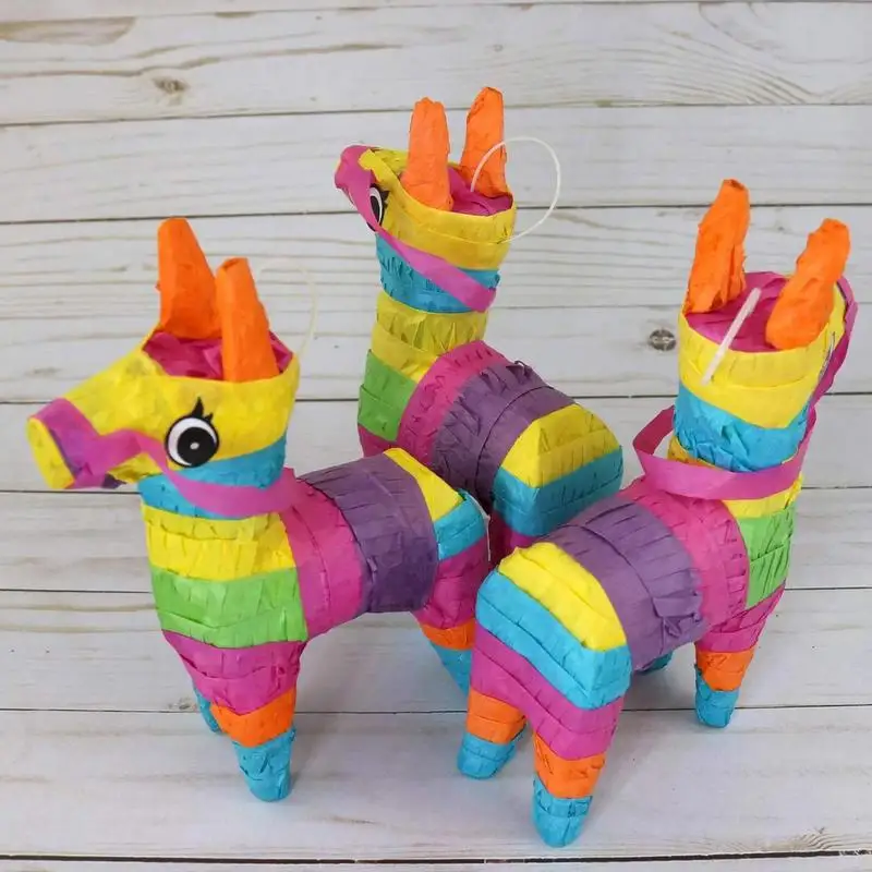 Rainbow Pinata Funny Exquisite Donkey Pinata For Kids Beautiful Decorate Donkey Pinata For Kids Birthday Parties Kids Carnival