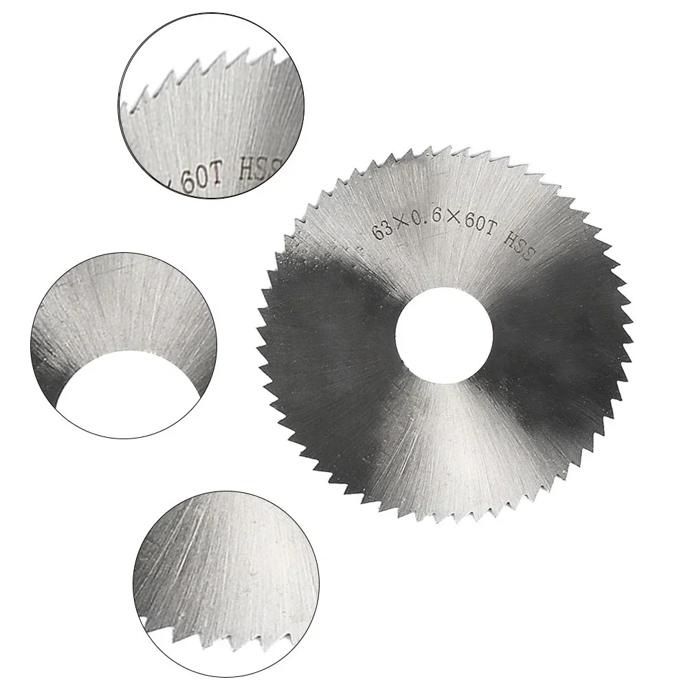 1pc Steel Circular Saw Blade Milling Cutting Disc 63mm Bore Diameter 16mm Wheel Cutting Disc For Wood Plastic Metal Cutting