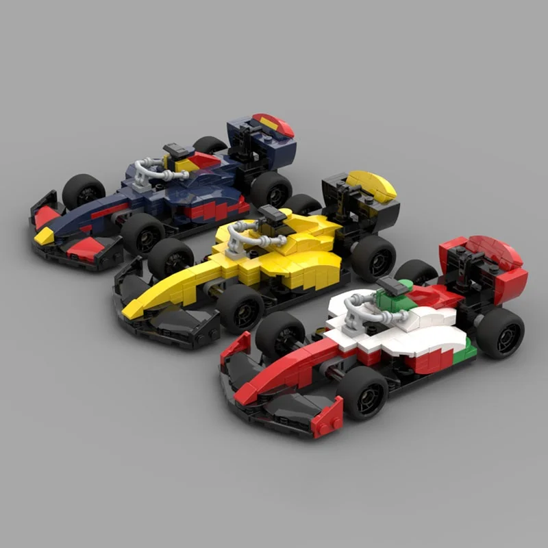 585 قطعة MOC Dallara Livery حزمة أبطال المدينة نموذج اللبنات العمارة لتقوم بها بنفسك لعبة الطوب هدية الكريسماس عيد ميلاد الاطفال #5